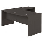Bureau d'angle en L, façade galbée, plusieurs coloris, 1 à 2 personnes