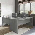 Bureau d'angle en L, façade galbée, plusieurs coloris, 1 à 2 personnes