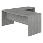 Bureau d'angle en L, façade galbée, plusieurs coloris, 1 à 2 personnes