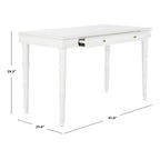 Bureau à 1 tiroir – marron/noir/blanc/gris, pour une personne