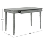 Bureau à 1 tiroir – marron/noir/blanc/gris, pour une personne