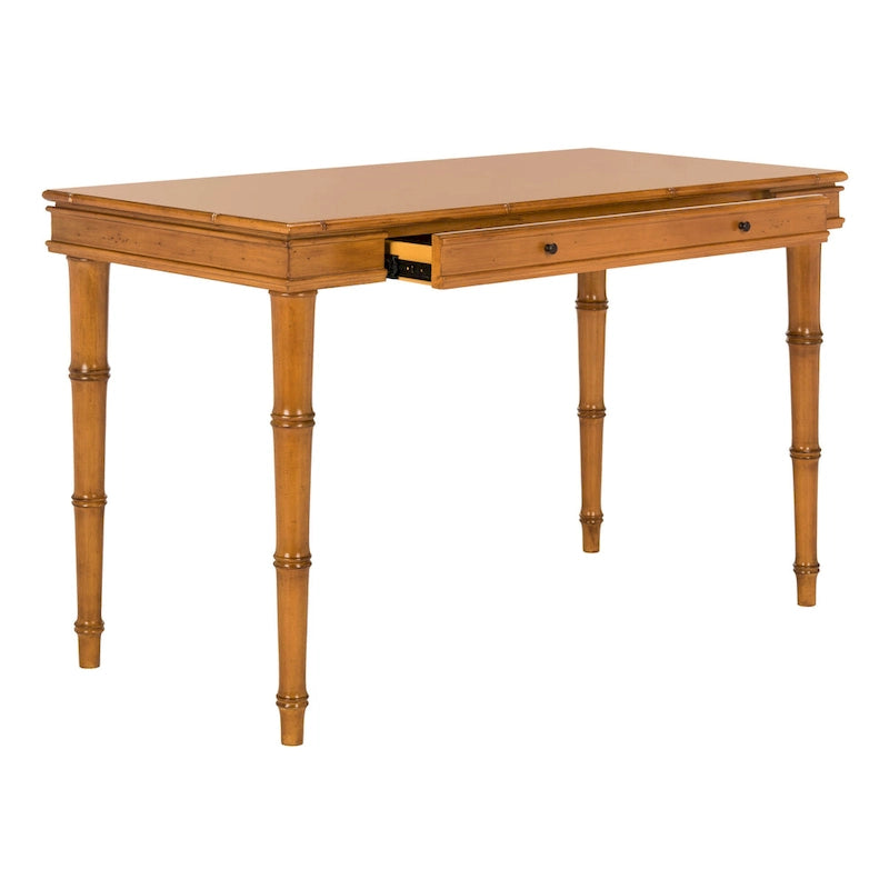 Bureau à 1 tiroir – marron/noir/blanc/gris, pour une personne