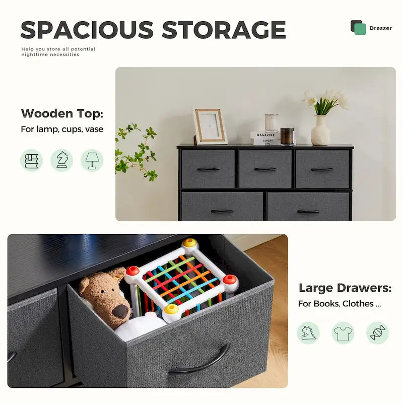 Organisateur de rangement 9 cases Blanc / Gris / Noir / Rouille, simple