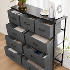 Organisateur de rangement 9 cases Blanc / Gris / Noir / Rouille, simple