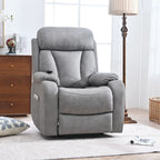 Fauteuil inclinable releveur gris clair/gris foncé, une place