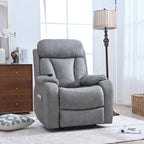 Fauteuil inclinable releveur gris clair/gris foncé, une place
