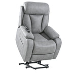 Fauteuil inclinable releveur gris clair/gris foncé, une place