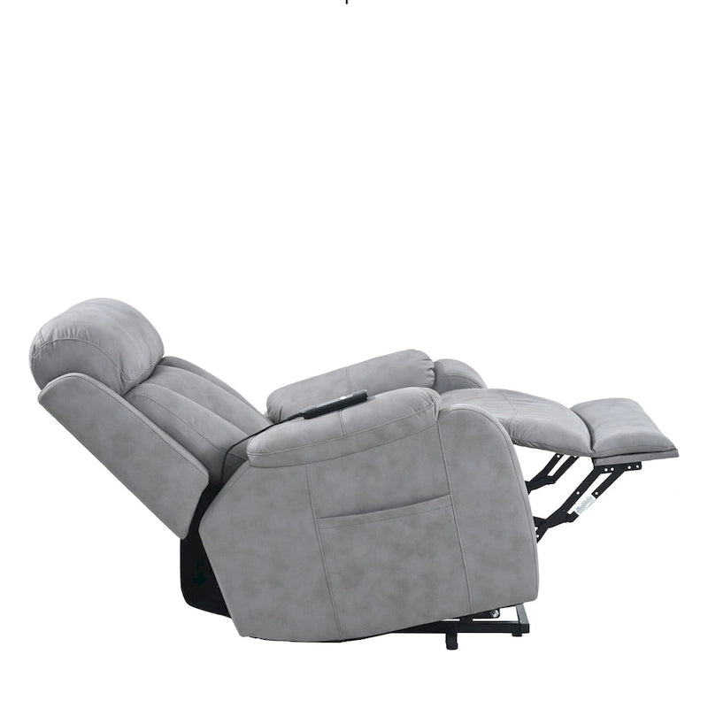 Fauteuil inclinable releveur gris clair/gris foncé, une place