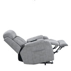 Fauteuil inclinable releveur gris clair/gris foncé, une place