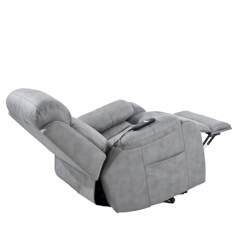 Fauteuil inclinable releveur gris clair/gris foncé, une place