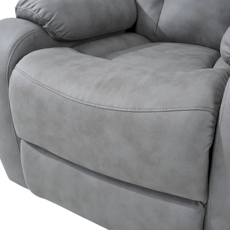 Fauteuil inclinable releveur gris clair/gris foncé, une place