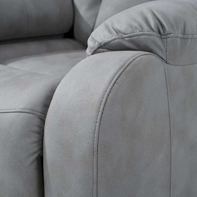 Fauteuil inclinable releveur gris clair/gris foncé, une place