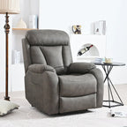 Fauteuil inclinable releveur gris clair/gris foncé, une place