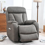 Fauteuil inclinable releveur gris clair/gris foncé, une place