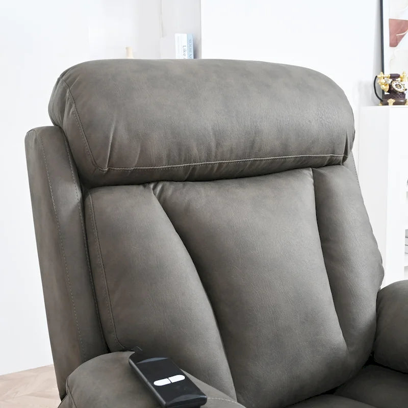 Fauteuil inclinable releveur gris clair/gris foncé, une place