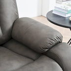 Fauteuil inclinable releveur gris clair/gris foncé, une place