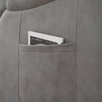 Fauteuil inclinable releveur gris clair/gris foncé, une place