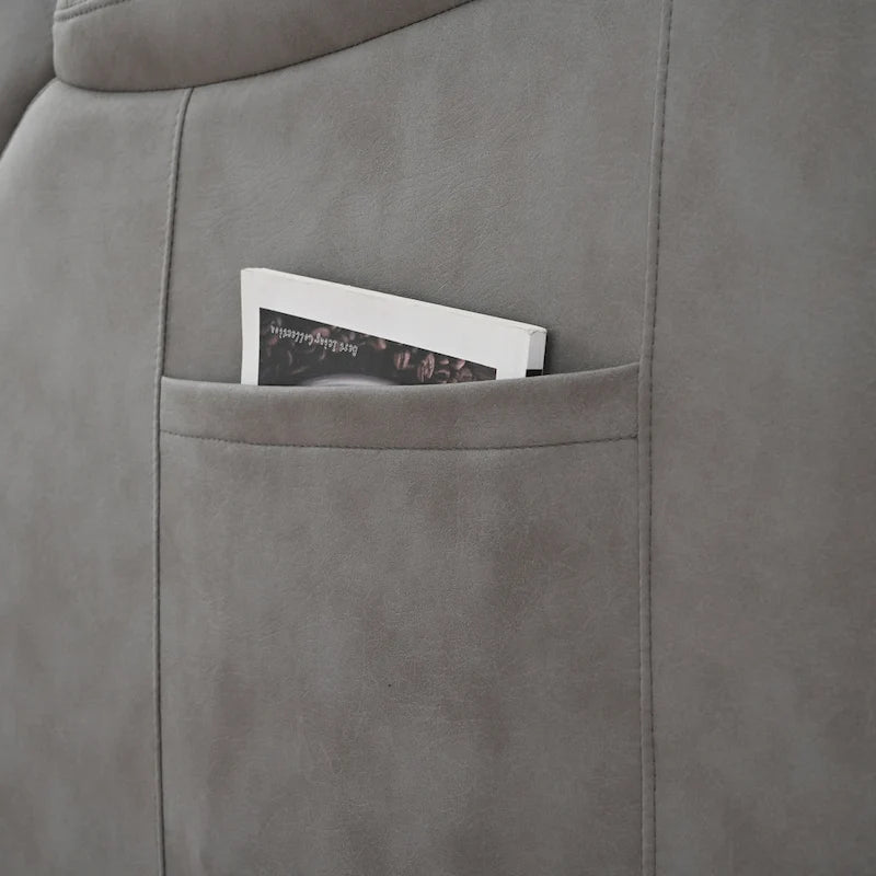 Fauteuil inclinable releveur gris clair/gris foncé, une place