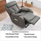 Fauteuil inclinable releveur gris clair/gris foncé, une place
