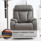 Fauteuil inclinable releveur gris clair/gris foncé, une place