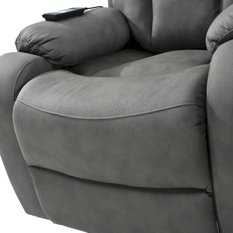 Fauteuil inclinable releveur gris clair/gris foncé, une place