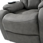 Fauteuil inclinable releveur gris clair/gris foncé, une place