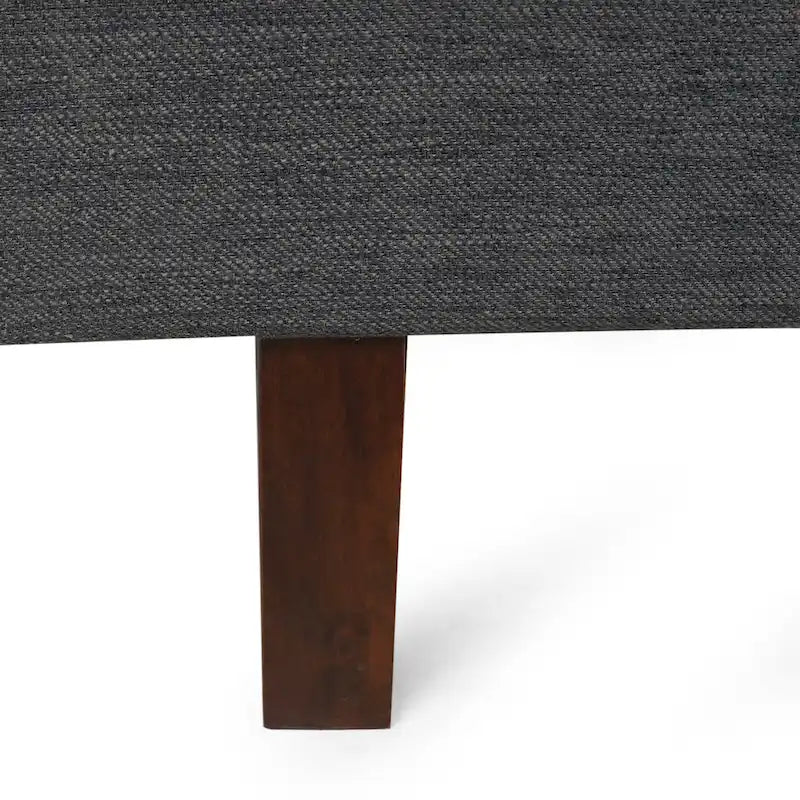 Canapé 3 places rembourré Espresso de style Mid-Century