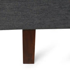 Canapé 3 places rembourré Espresso de style Mid-Century