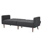 Moutarde / Clair de Lune / Charbon / Bleu Velours / Tabac / Canapé convertible vert – 3 places