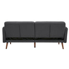 Moutarde / Clair de Lune / Charbon / Bleu Velours / Tabac / Canapé convertible vert – 3 places