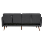 Moutarde / Clair de Lune / Charbon / Bleu Velours / Tabac / Canapé convertible vert – 3 places
