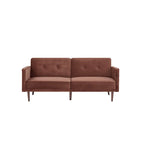 Moutarde / Clair de Lune / Charbon / Bleu Velours / Tabac / Canapé convertible vert – 3 places