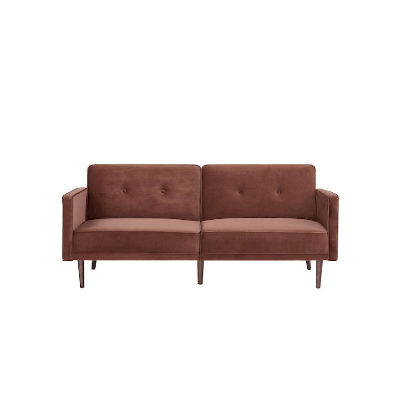Moutarde / Clair de Lune / Charbon / Bleu Velours / Tabac / Canapé convertible vert – 3 places