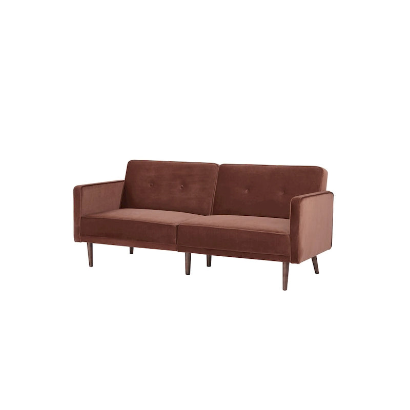 Moutarde / Clair de Lune / Charbon / Bleu Velours / Tabac / Canapé convertible vert – 3 places
