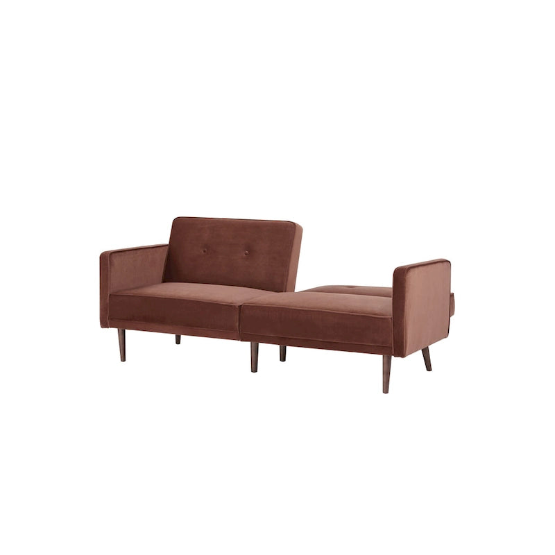 Moutarde / Clair de Lune / Charbon / Bleu Velours / Tabac / Canapé convertible vert – 3 places