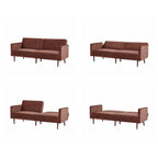 Moutarde / Clair de Lune / Charbon / Bleu Velours / Tabac / Canapé convertible vert – 3 places
