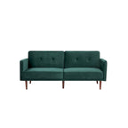 Moutarde / Clair de Lune / Charbon / Bleu Velours / Tabac / Canapé convertible vert – 3 places