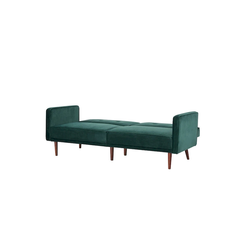 Moutarde / Clair de Lune / Charbon / Bleu Velours / Tabac / Canapé convertible vert – 3 places