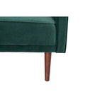 Moutarde / Clair de Lune / Charbon / Bleu Velours / Tabac / Canapé convertible vert – 3 places