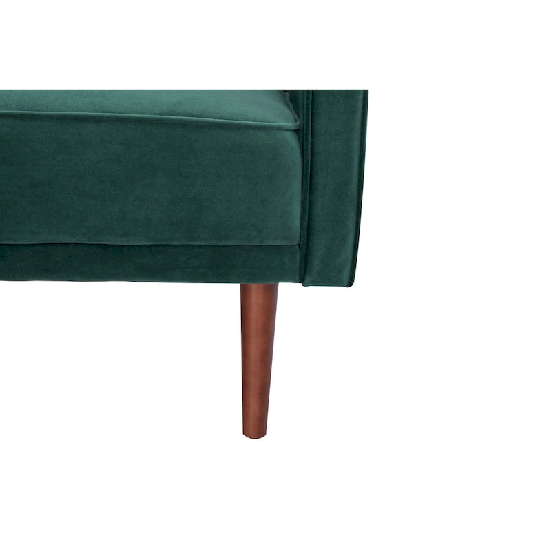 Moutarde / Clair de Lune / Charbon / Bleu Velours / Tabac / Canapé convertible vert – 3 places