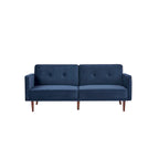 Moutarde / Clair de Lune / Charbon / Bleu Velours / Tabac / Canapé convertible vert – 3 places