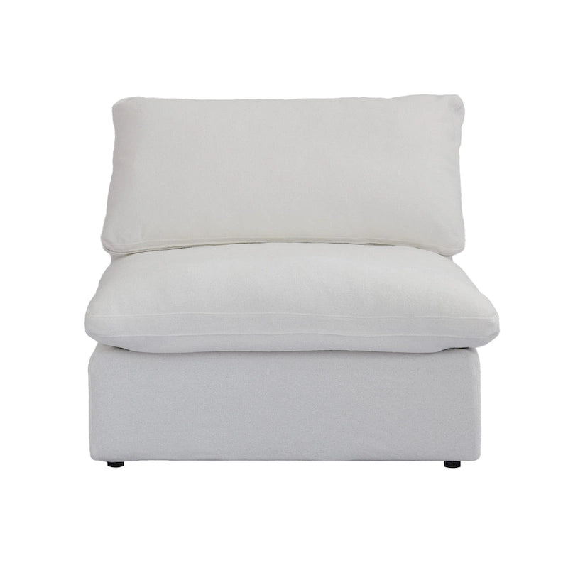 Canapé modulaire sectionnel en V 6 places blanc/noir/gris/kaki