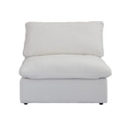 Canapé modulaire sectionnel en V 6 places blanc/noir/gris/kaki