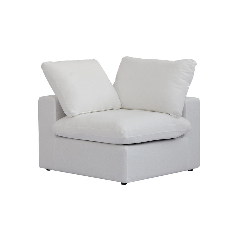 Canapé modulaire sectionnel en V 6 places blanc/noir/gris/kaki