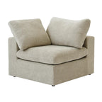 Canapé modulaire sectionnel en V 6 places blanc/noir/gris/kaki