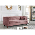 Canapé Chesterfield en Velours Multicolore, 2 Places