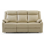 Canapé inclinable double 2 places en similicuir gris / perle / rouge / mastic / marron / noir