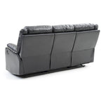 Canapé inclinable double 2 places en similicuir gris / perle / rouge / mastic / marron / noir