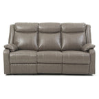 Canapé inclinable double 2 places en similicuir gris / perle / rouge / mastic / marron / noir