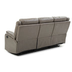 Canapé inclinable double 2 places en similicuir gris / perle / rouge / mastic / marron / noir